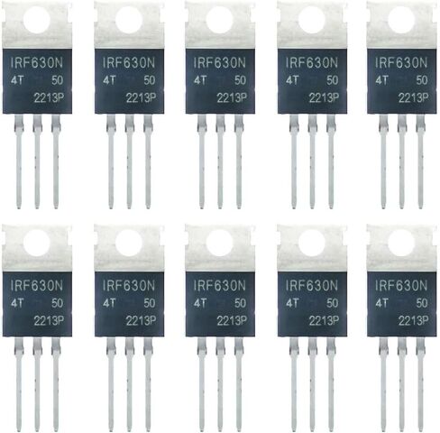 10 قطعة IRF630 IRF630NPBF TO-220 ترانزستورات MOSFET IRF630N 200V 9.3A 82W in Kuwait