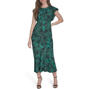 Tommy Hilfiger Women's Flutter Sleeves Jersey Midi Dress in Saudi Arabia
