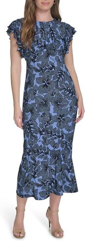 Tommy Hilfiger Women's Flutter Sleeves Jersey Midi Dress in Saudi Arabia