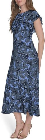 Tommy Hilfiger Women's Flutter Sleeves Jersey Midi Dress in Saudi Arabia