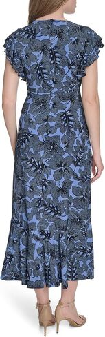 Tommy Hilfiger Women's Flutter Sleeves Jersey Midi Dress in Saudi Arabia