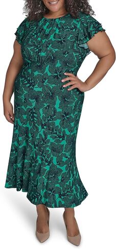 Tommy Hilfiger Women's Flutter Sleeves Jersey Midi Dress in Saudi Arabia