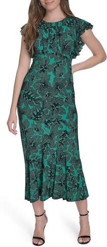 Tommy Hilfiger Women's Flutter Sleeves Jersey Midi Dress in Saudi Arabia