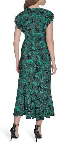 Tommy Hilfiger Women's Flutter Sleeves Jersey Midi Dress in Saudi Arabia
