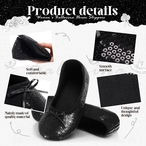 12 Pairs Sequin Wedding Foldable Flats Bulk with Matching Carrying Pouch Ballet Flats Glitter Dancing Shoes Party Wedding Slippers for Women Guests Bridesmaids in Saudi Arabia