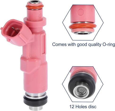 X AutoHaux 4PCS حقن الوقود لتويوتا تاكوما 2.4L 1998-2004 لـ Toytota 4Runner 2.7L 1998-2000 23250-75080 in Saudi Arabia