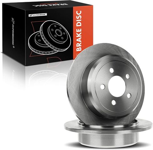 A-Premium 12.44 بوصة (316 مم) دوارات فرامل القرص الصلبة الخلفية متوافقة مع نماذج Dodge و Jeep Select-Nitro 2007-2011 3.7L/4.0L ، Liberty 2008-2012 3.7L in Saudi Arabia