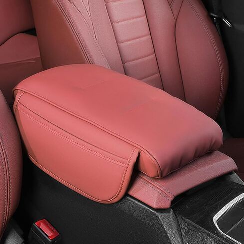 Car Center Console Armrest Cover for VW ID.4 2021–2025, PU Leather Armrest Seat Box Cover Protector, Car Armrest Box Pad,A Black in Saudi Arabia