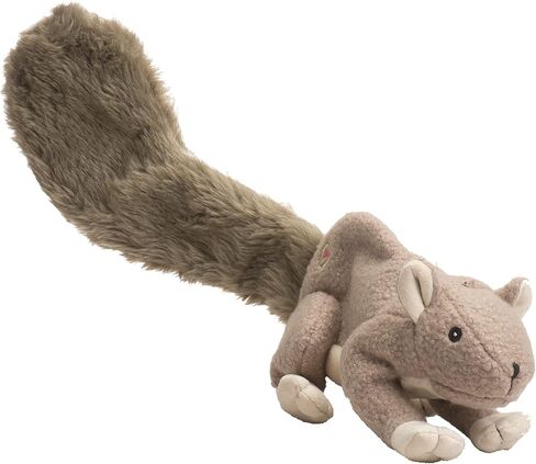 HuggleHounds Knottie Plush Dog Toy - Dog Stuffed Animal Toy, Puppy Toys, Squeaky Dog Toy for Small, Medium & Large Dogs, Durable Plush to Keep Them Busy - Reggie Racoon, Small in Saudi Arabia