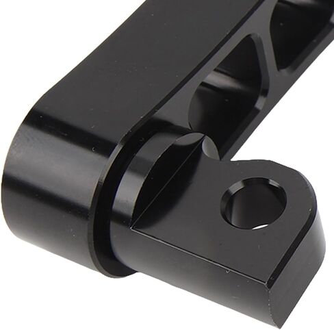 Motorcycle Foot Peg Highway Bracket 360° Adjustable Rugged Foot Peg Extension Bracket Aluminum Foot Peg Clamp Extensions Bracket for Touring (Black) in Saudi Arabia