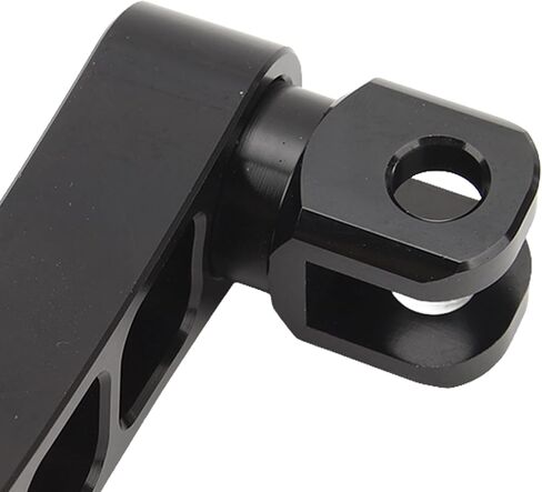 Motorcycle Foot Peg Highway Bracket 360° Adjustable Rugged Foot Peg Extension Bracket Aluminum Foot Peg Clamp Extensions Bracket for Touring (Black) in Saudi Arabia