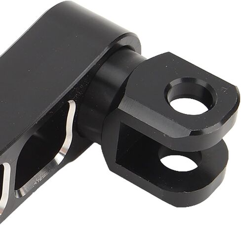 Motorcycle Foot Peg Highway Bracket 360° Adjustable Rugged Foot Peg Extension Bracket Aluminum Foot Peg Clamp Extensions Bracket for Touring (Black) in Saudi Arabia