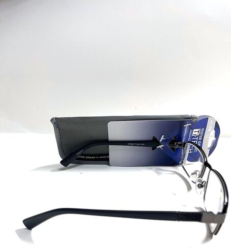 Foster Grant Ti-Tech Premium Glasses Hyperflex مفصل Ti104 Gunmetal +1.00 in Kuwait
