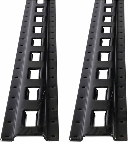 Mytee Products (4 Pack) 5' Vertical E-Track Tie-Down Rail - Made in USA | Black Powder Coated Steel, Bolt-On Tie Down Rail for Cargo on Pickups, Trucks, Trailers, Vans in Saudi Arabia