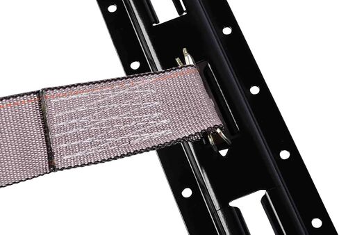 Mytee Products (4 Pack) 5' Vertical E-Track Tie-Down Rail - Made in USA | Black Powder Coated Steel, Bolt-On Tie Down Rail for Cargo on Pickups, Trucks, Trailers, Vans in Saudi Arabia