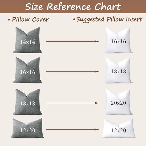 Artscope Synthetic Down Pillow Insert, 20x20 Down Alternative Throw Pillow Insert. Ultra Soft Fluffy Sleeping Pillow with 100% Cotton Cover, Decorative Pillows Set of 2-White. in Kuwait