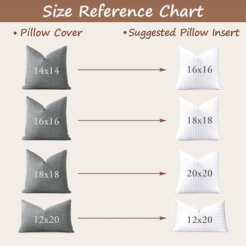 Artscope Synthetic Down Pillow Insert, 20x20 Down Alternative Throw Pillow Insert. Ultra Soft Fluffy Sleeping Pillow with 100% Cotton Cover, Decorative Pillows Set of 2-White. in Kuwait