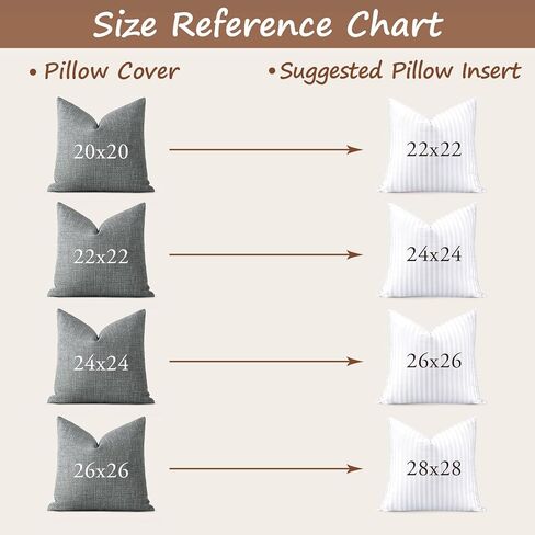 Artscope Synthetic Down Pillow Insert, 20x20 Down Alternative Throw Pillow Insert. Ultra Soft Fluffy Sleeping Pillow with 100% Cotton Cover, Decorative Pillows Set of 2-White. in Kuwait