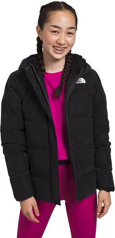 سترة باركا مبطنة بالصوف للفتيات من THE NORTH FACE، مقاس XX-Large مبطن بالصوف بينك موس in Kuwait