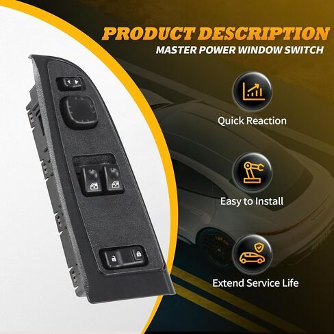 Driver Side Master Window Switch Compatible with Sierra Silverado 1500 2500 3500 2-Door Series 2003-2007 15883318 920-023 DWS-226 in Saudi Arabia