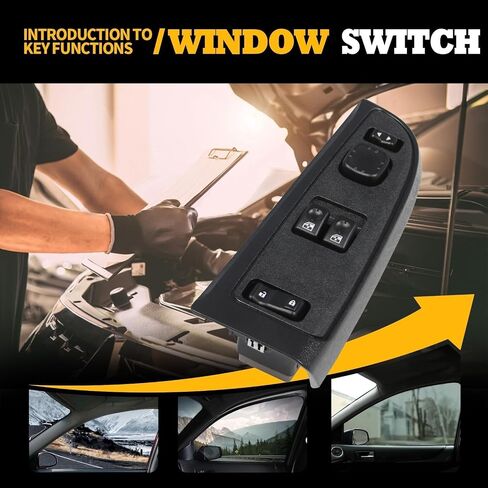 Driver Side Master Window Switch Compatible with Sierra Silverado 1500 2500 3500 2-Door Series 2003-2007 15883318 920-023 DWS-226 in Saudi Arabia