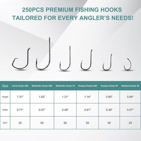 295pcs Fishing Tackle Kit, Including Fishing Hooks, Bobbers for Fishing, Circle Hooks, Fishing Kit for Freshwater Saltwater Fishing in Saudi Arabia