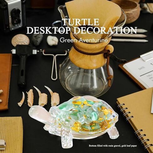 Handcrafted Resin & Shells Turtle Statue Coastal Aquarium Decor with Natural Beach Theme, Zen Home Ornament for Turtle Lovers, Ocean-Themed Collector Gift (3.35 Inch) in Saudi Arabia