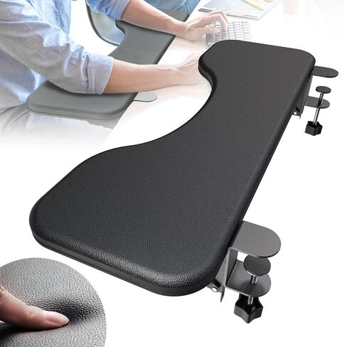 NODOCA Arm Rest for Desk, Ergonomics Wrist Rest, Desk Extender, Soft Sponge Built-in, Comfortable Arm Support for Desk, Foldable Elbow Rest for Desk, Home, Office(1pcs) in Kuwait