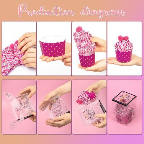 YSense 3 Pairs DIY Gift Socks for Women Girl Fuzzy Fluffy Socks Winter Slipper Socks With Gift Boxes Cupcake in Kuwait