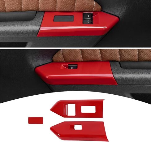 لغطاء لوحة مفتاح رفع النوافذ Mustang Carbon Fiber Cover Cover Trim متوافق مع Ford Mustang 2010 2011 2013 2013 in Saudi Arabia