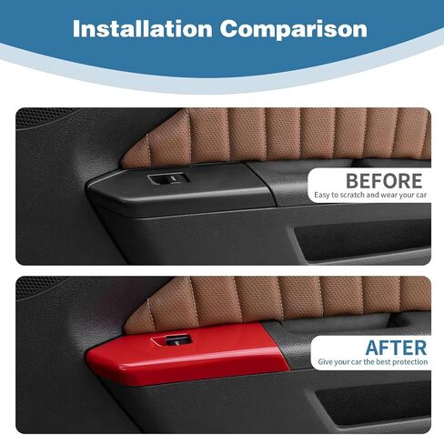 لغطاء لوحة مفتاح رفع النوافذ Mustang Carbon Fiber Cover Cover Trim متوافق مع Ford Mustang 2010 2011 2013 2013 in Saudi Arabia