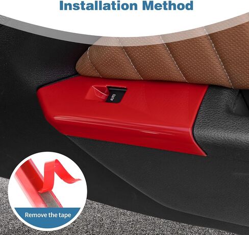 لغطاء لوحة مفتاح رفع النوافذ Mustang Carbon Fiber Cover Cover Trim متوافق مع Ford Mustang 2010 2011 2013 2013 in Saudi Arabia