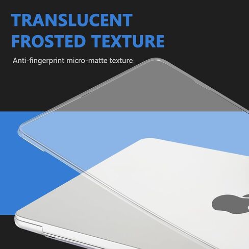 Compatible with MacBook Air 13.6 inch Case, M4 A3240/M3 A3113/M2 A2681 (Released 2025 to 2022), Hard Shell, Keyboard Cover, Screen Protector, Webcam Cover & Type-C Adapter, Sparkly Pink in Kuwait