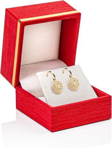Luxury earring jewelry Gift Box, Elegant Small Earring Jewelry Box With Gold Strip, jewelry Storage Display Case For Women And Men, Earring Holder Organizer for Birthday, Wedding, Engagement, in Saudi Arabia