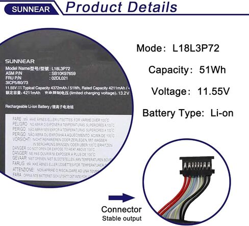L19L3PDA L19M3PDA Battery Replacement for Lenovo ThinkBook 14 G2 ITL are 14 G3 ACL 14 G4 ABA IAP 15 G2 ITL are 15 G3 ACL ITL 15 G4 ABA IAP Series Laptop L19D3PDA L19C3PDA 13.2V 45Wh 3820mAh in Saudi Arabia