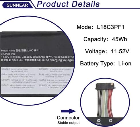 L19L3PDA L19M3PDA Battery Replacement for Lenovo ThinkBook 14 G2 ITL are 14 G3 ACL 14 G4 ABA IAP 15 G2 ITL are 15 G3 ACL ITL 15 G4 ABA IAP Series Laptop L19D3PDA L19C3PDA 13.2V 45Wh 3820mAh in Saudi Arabia