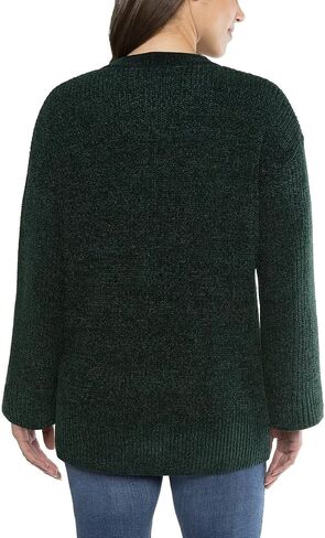 Matty M Ladies' Chenille Tunic Sweater, Crewneck, Ribbed Cuffs and Hem, Wide Sleeves, Multiple Colors in Kuwait