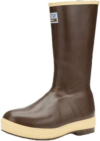 XTRATUF Men’s Fishing Watertight Latex Neoprene Arch Support Slip Resistant Traction Legacy Boots, 15in Insulated - Plain Toe, Copper/Tan, 11 in Saudi Arabia