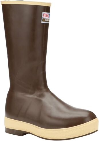 XTRATUF Men’s Fishing Watertight Latex Neoprene Arch Support Slip Resistant Traction Legacy Boots, 15in Insulated - Plain Toe, Copper/Tan, 11 in Saudi Arabia