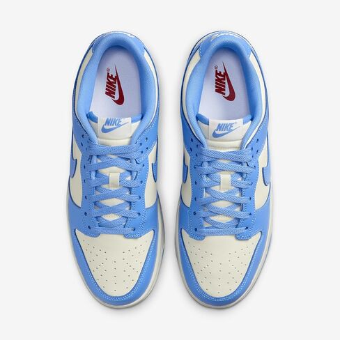 Nike Dunk Low Retro Men's Shoes (DV0833-113, Coconut Milk/Gym Red/Sail/University Blue) Size 8.5 in Saudi Arabia