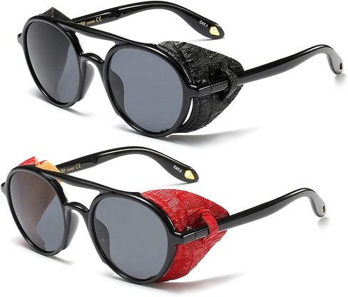 willochra 2 Pack Bifocal Reading Sunglasses for Women round punk Muticolored Reader Sunglasses Driving goggles Value package in Saudi Arabia