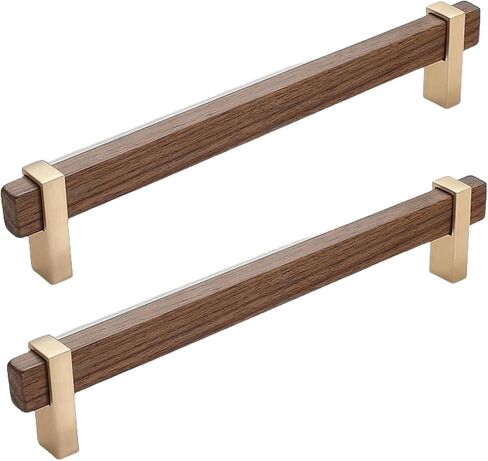 درج سحب ， مقابض سحب الخشب ， مقابض الخشب 2pcs على الطراز الصيني مقبض الجوز باب الباب مقبض الخشب خزانة الحبوب خزانة خزانة خزانة C مقبض الجوز ثقب واحد (الجوز ، ج ثقب واحد in Kuwait