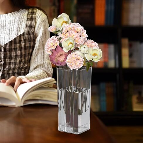 6 PCS أكريليك مزهرية زهرة واضحة ، مزهرية زهرة طويلة المقاومة ، محور ديكور للمنزل ، حفل زفاف in Kuwait