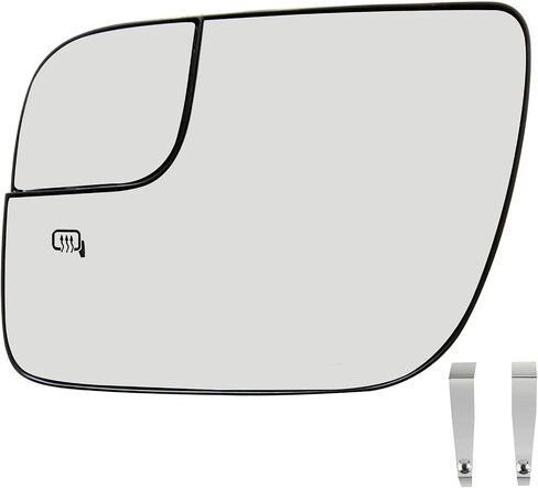 Passenger Right Side View Convex Mirror Glass Power Heated Compatible with Ford Explorer 2011 2012 2013 2014 2015 2016 2017 2018 2019 With Back Plate in Saudi Arabia