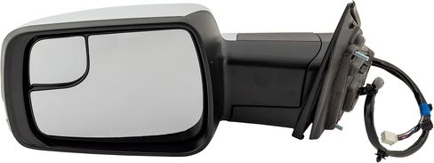 Garage-Pro Side Side Power Mirty Firted Forror for RAM 1500 2019-2022 طية كهربائية مع ضوء الإشارة ، والزجاج المرتقب ، والذاكرة ، والكروم المصباح للموديلات بدون حزمة سحب جسم جديد in Saudi Arabia