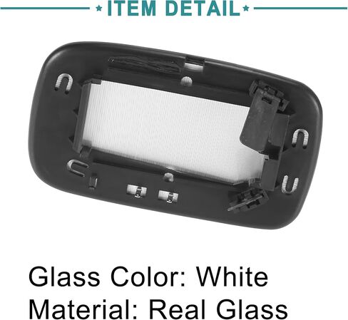 ACROPIX Left Driver Side Rearview Heated Mirror Glass Replacement Fit for Volvo S40 with Backing Plate - Pack of 1 White Glass in Saudi Arabia