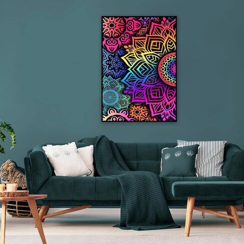 ICECHEN Inspirational Sunflower Bus Diamond Painting Kits for Adults, 5D Blessing Words Diamond Art for Beginners, DIY Full Round Drill Colorfu Gem Art Kits for Gift Home Wall 12X16 inch in Saudi Arabia