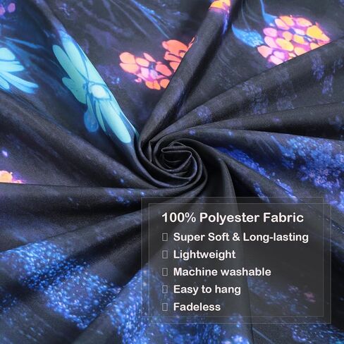 Miytal Blacklight Mountain Galaxy Tapestry ، UV Foundull Forest Group Glow في الحائط الطبيعي المظلم المعلق ، فن Neon Cosmic Starry Night لغرفة النوم - 51.2 '× 59.1 " in Saudi Arabia