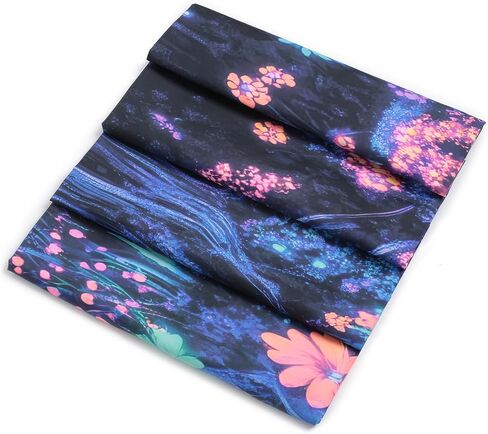 Miytal Blacklight Mountain Galaxy Tapestry ، UV Foundull Forest Group Glow في الحائط الطبيعي المظلم المعلق ، فن Neon Cosmic Starry Night لغرفة النوم - 51.2 '× 59.1 " in Saudi Arabia