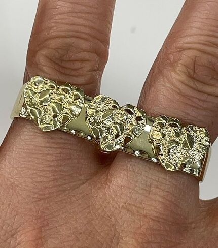18K GOLD PLASS BALL 100 دولار وعشاء آخر حلقة إصبعين in Kuwait